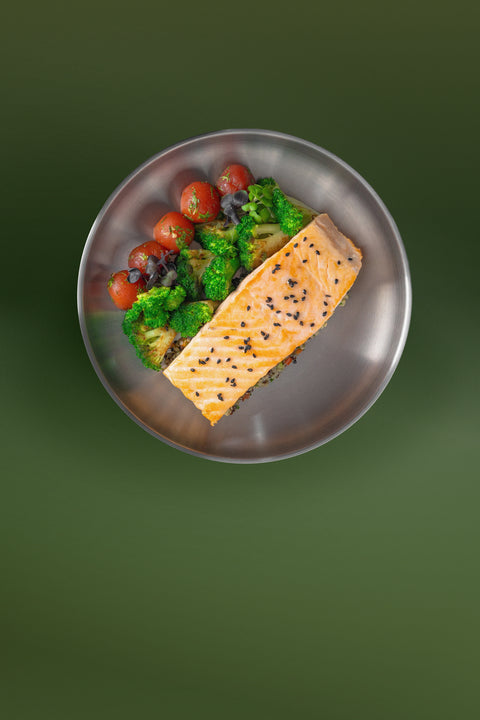 Salmon, Quinoa Tabbouleh & Black Sesame