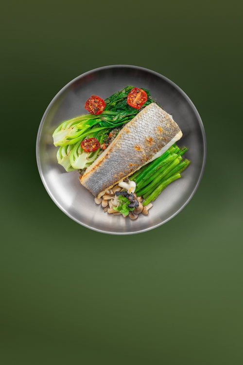 Seabass, Quinoa Tabbouleh & Chimichurri